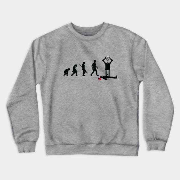 Evolution of AI artificial intelligence Crewneck Sweatshirt by atomguy